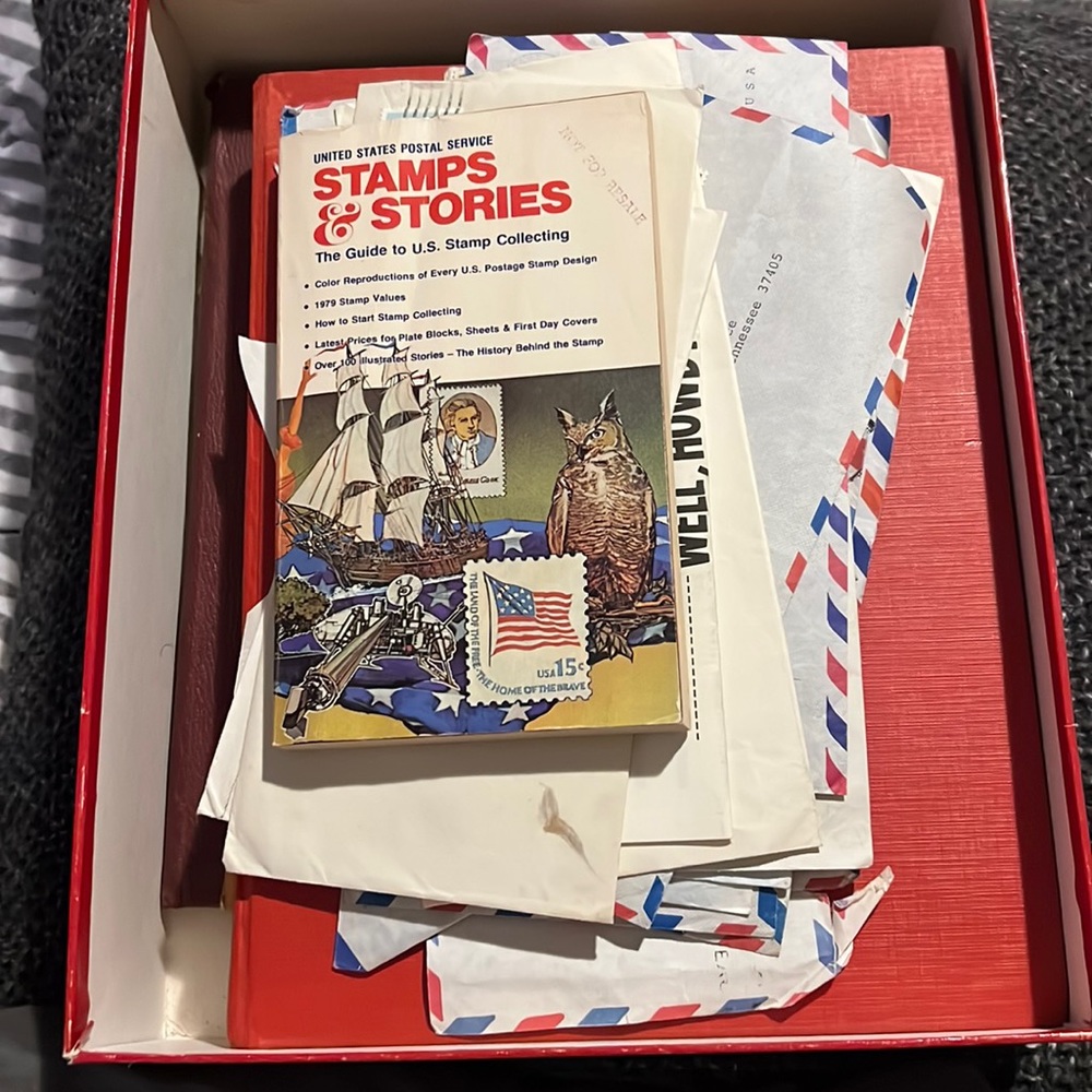 Huge lot of stamps there are some really old ones and all over the world….